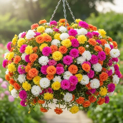 Miniatura 3 de Mezcle plantas de rosas de musgo vivas, de 3 a 5 pulgadas de alto, plantas Portulaca de rosa musgo, planta de cobertura del suelo para jardín