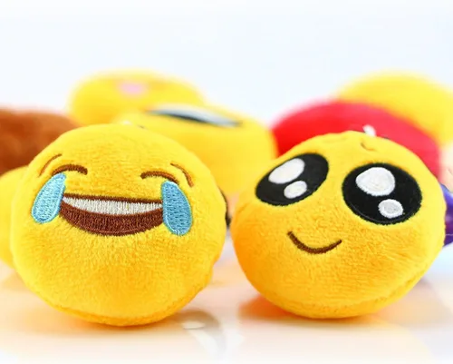 Miniatura 5 de Dreampark Emoji - Llavero de felpa para niños, diseño de emoji, ideal para fiestas de Navidad o cumpleaños, 2 pulgadas
