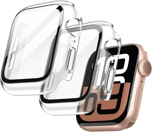 Miniatura 20 de JETech Funda con protector de pantalla para Apple Watch SE 3/2/1 (2025/2022/2020)/Series 6 5 4 de 1.575 pulgadas, cubierta protectora total, Negro