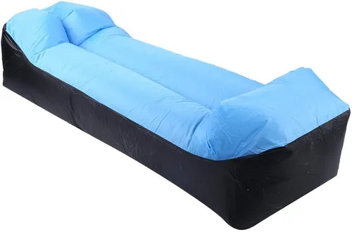 Miniatura 2 de Keenso Cama de aire, tela Oxford camping sofá inflable al aire libre ultraligero playa camping viaje saco de dormir cama de aire tumbona silla
