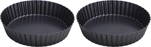 Miniatura 7 de Webake Molde para tartas de 9.5 pulgadas, bandeja para quiche resistente, parte inferior extraíble, antiadherente, para hornear