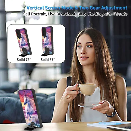 Miniatura 939 de Funda para Samsung Galaxy S22 Ultra 5G, Galaxy S22 Ultra con cubierta de cámara deslizante, funda resistente de doble capa con función atril Black