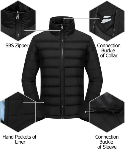 Miniatura 7 de GEMYSE Chaqueta de nieve impermeable 3 en 1 para mujer, abrigo de invierno aislado