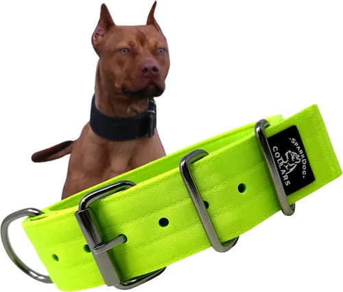 Miniatura 9 de SparkDog - Collar de perro resistente de 1.5 pulgadas, correa ajustable de grado de cinturón de seguridad con herrajes de acero inoxidable