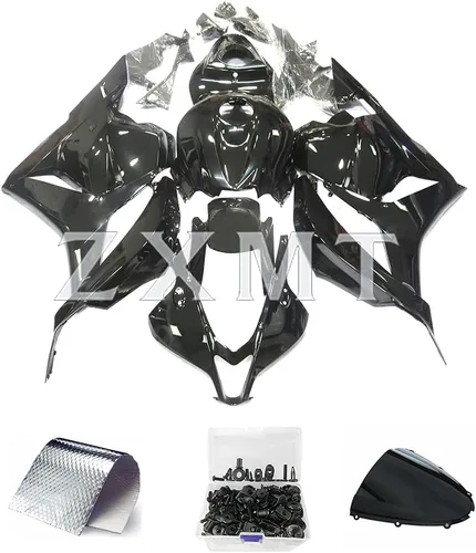 Kit de carenado de motocicleta negro brillante carenados para Honda CBR600RR F5 2009 2010 2011 2012 (29 piezas)