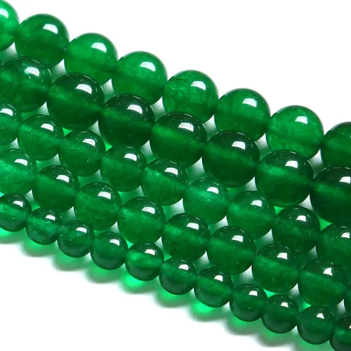 Miniatura 27 de 12MM 31 piezas de cuentas de cloisonné verdes, cuentas sueltas redondas para hacer joyas, pulseras DIY