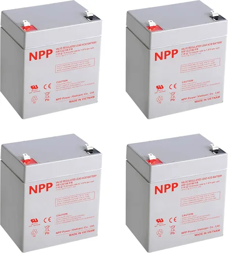 Miniatura 8 de NPP HR1221W - Batería AGM recargable de 12 V 5 Ah, terminales F2 de 21 vatios/celda de 126 vatios, baterías de puerta de garaje Chamberlain