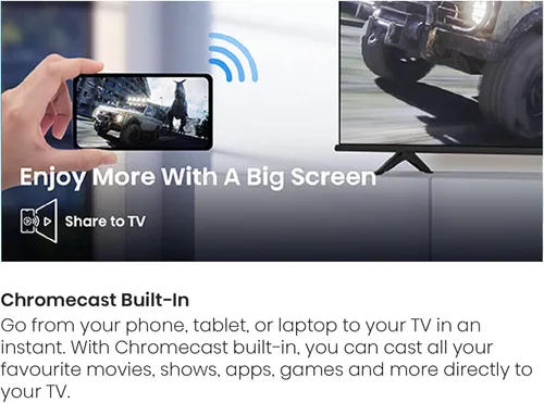 Miniatura 11 de Hisense - Televisión Smart 55A6H serie A6, de 55 pulgadas, con resolución 4K UHD, con Google TV, compatibilidad con Alexa, Dolby Vision HDR, DTS