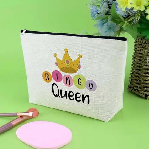 Miniatura 6 de Regalos de bingo para mujeres, bolsa de maquillaje, regalo para amantes del bingo, regalos de juego para mujeres, mejores amigas, hermanas