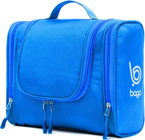 Miniatura 12 de Bolsa de Aseo de Viaje Bago Bolsa de Aseo Impermeable Colgante Bolsa de Aseo Grande para Baño y Viaje Organizador de Bolsa de Artículos de Tocador