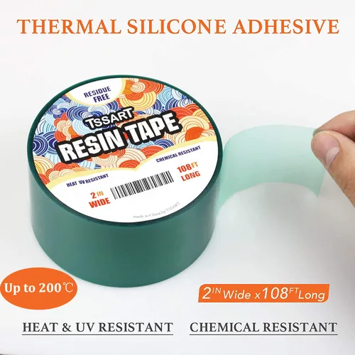 Miniatura 2 de Cinta de resina para moldeo de resina epoxi, cinta adhesiva térmica de silicona, resistencia a la oxidación y altas temperaturas, fácil despegado