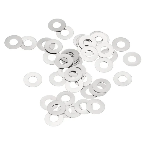Miniatura 39 de uxcell Arandelas planas de acero inoxidable M3 304, 20 espaciadores planos ultrafinos de 0.118 x 0.197 x 0.004 in para tornillo de tornillo