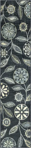 Miniatura 14 de Maples Rugs Reggie - Alfombra de pasillo floral, fabricada en Estados Unidos, lavable, antideslizante, alfombra de interior para cocina, pasillo