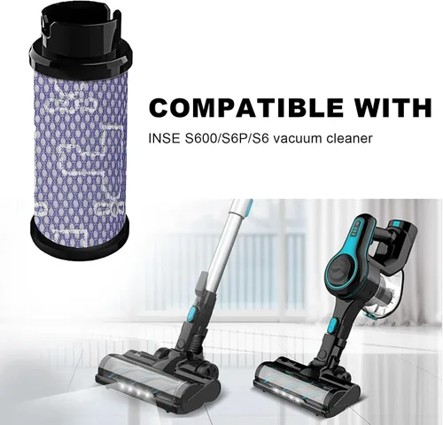 Miniatura 3 de HIFROM Paquete de filtros de piezas para aspiradora, filtros de vacío de repuesto, compatibles con aspiradora Inse S600, S6P S6, accesorios