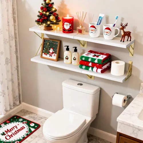 Miniatura 2 de BAYKA Estantes de pared para decoración de dormitorio, estante de pared flotante para almacenamiento en sala de estar y cocina, estantes de madera
