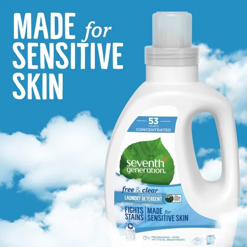 Miniatura 4 de Seventh Generation Paquetes de detergente para lavavajillas, libre y transparente, 90 paquetes con detergente concentrado para ropa, libre
