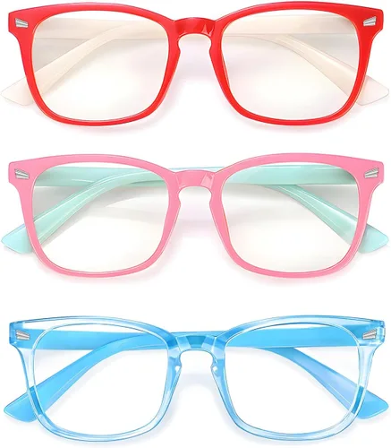 Lentes de bloqueo de luz azul para niños y niñas, TR90, irrompibles, antirreflejos, UV400 de 2 a 18 años