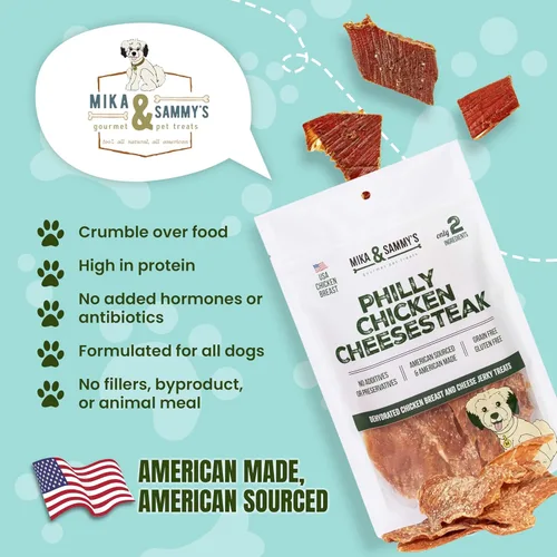 Miniatura 8 de Golosinas gourmet para perros Mika & Sammy's hechas en los Estados Unidos (queso de pollo 5 0z)
