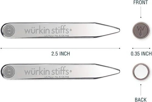 Miniatura 3 de Magnetic Collar Stays by Würkin Stiffs As Seen on Shark Tank Includes 1 Pair of Power Stays with Storage Case