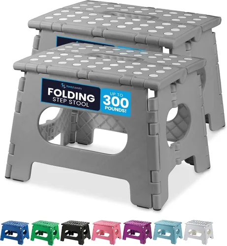 Miniatura 25 de Handy Laundry Taburete plegable de paso - Taburete plegable lo suficientemente resistente para apoyar a adultos y lo suficientemente seguro