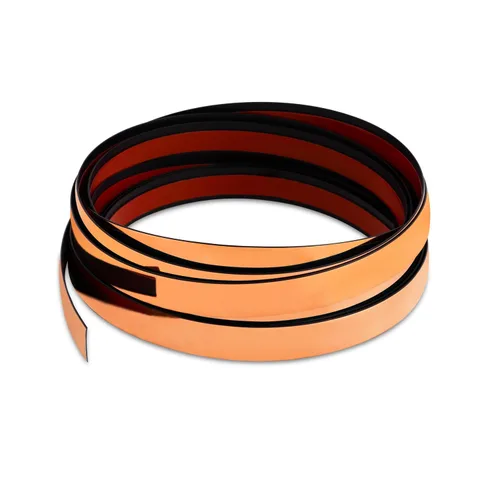 Miniatura 12 de Moldura Metálica Plateada Flexible de PVC Decorativa Cinta para Borde de Espejo Autoadhesiva Vibrante Brillante como Espejo Moldura Decorativa