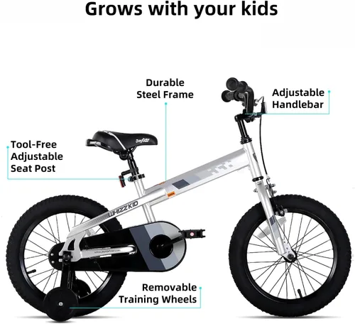 Miniatura 2 de JOYSTAR Whizz Kids Bike 12 14 16 18 Inch Kids' Bicycle for Toddler and Kids Ages 2-9 Years Old, BMX Style Boys Bike with Training Wheels, Children