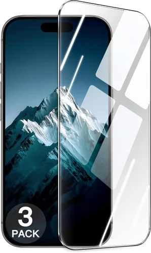 Miniatura 10 de JETech 9H+ - Protector de pantalla inastillable para iPhone 15 de 6.1 pulgadas, película de vidrio templado de grado militar con herramienta