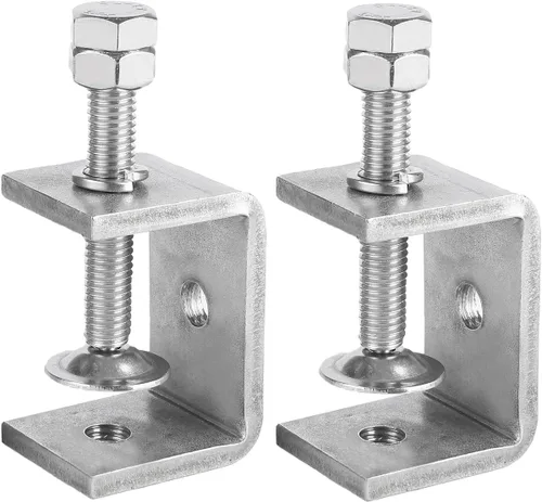 Miniatura 12 de Paquete de 6 abrazaderas pequeñas en C de acero inoxidable 304 de 1 pulgada Mini abrazaderas en C resistentes para carpintería y montaje