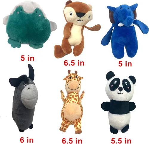 Miniatura 3 de Jalousie Paquete de 12 juguetes de peluche para perros, juguetes masticables chirriantes de primera calidad para perros pequeños y medianos