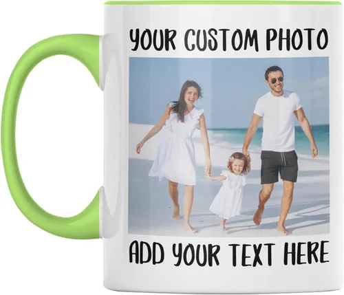 Miniatura 12 de Taza de café personalizada, taza con foto personalizada con imagen o texto, taza personalizable de cerámica, regalo de Navidad, cumpleaños, día