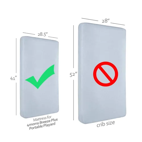 Miniatura 7 de Sábana impermeable para colchón de 4 mamás Playard, niños empacar y jugar, protector de funda de colchón para 4moms Breeze Plus Playard & Breeze GO