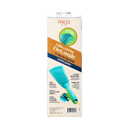 Miniatura 6 de Red by Kiss Cepillo desenredante antideslizante Glide & Define para cabello natural (Super Jumbo)