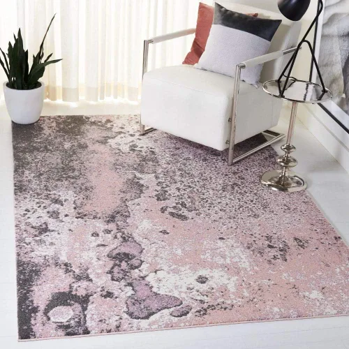 Miniatura 22 de SAFAVIEH Glacier Collection GLA124U - Alfombra moderna abstracta que no desprende pelusa, para sala de estar y dormitorio, 2 pies 3 pulgadas x 4