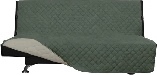 Miniatura 336 de Easy-Going - Funda para sofá, futón y sillón sin reposabrazos, reversible, resistente al agua, para mascotas y niños (azul oscuro/azul claro)