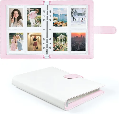 Miniatura 20 de Carpeta para tarjetas fotográficas A5 Kpop con 30 páginas de tarjetas de 4 bolsillos, Carpeta A5 de 6 anillos álbum coleccionador de tarjetas