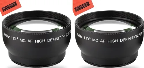 Lente teleobjetivo 2.2X de 1.693 in para Canon Vixia HF R80, R82, R800, R70, R72, R700, R30, R32, HFM40, HFM41, HFM50, HFM52, HFM400, HFM500