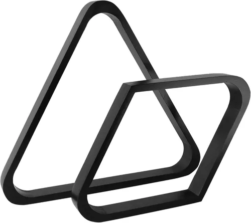 Miniatura 11 de GSE Games & Sports Expert Triángulo de Billar de Madera Maciza para 8 Bolas / Rombo para 9 Bolas, Porta Bolas de Billar para Bolas de Billar de Caoba