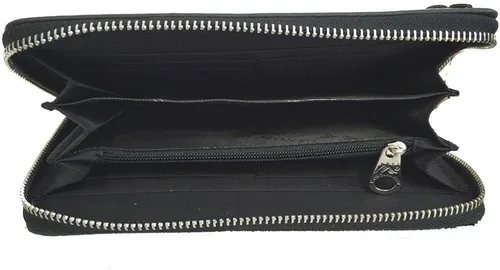 Miniatura 5 de Montana West Cartera de muñeca para mujer 2 en 1 de piel auténtica con cierre de cremallera