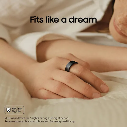 Miniatura 2 de SAMSUNG Galaxy Ring, anillo inteligente AI, talla Primera con kit de ajuste, sin suscripción a aplicación, monitor de fitness, rastreador de sueño