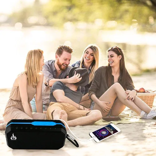 Miniatura 6 de WEYANG Altavoz Bluetooth portátil,Altavoz inalámbrico impermeable IP65,Altavoces Bluetooth al aire libre inalámbricos,Bluetooth 5.0,Construido