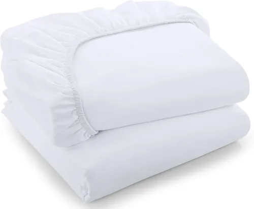Miniatura 23 de Utopia Bedding Sábana Bajera Completa Ajustada - Sábana de Fondo - Bolsillo Profundo - Microfibra Suave - Resistente al Encogimiento y la Azul Spa