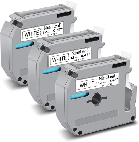 Miniatura 14 de NineLeaf Cinta de etiquetas de repuesto compatible para Brother P-Touch M-Tape M521 MK521 M-K521 funciona con Ptouch PT-M95 PT-90 PT70 PT-65 PT85