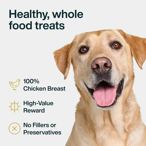 Miniatura 4 de JustFoodForDogs - Golosinas saludables de pechuga de pollo para perros, golosinas de un solo ingrediente, fabricadas en los Estados Unidos, 5 oz