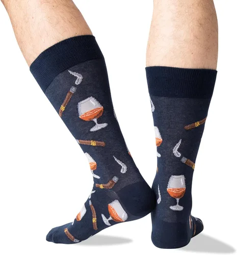 Miniatura 3 de Hot Sox Men's Fun Cocktail Drinks Crew Socks-1 Pair Pack-Cool & Funny Happy Hour Gifts