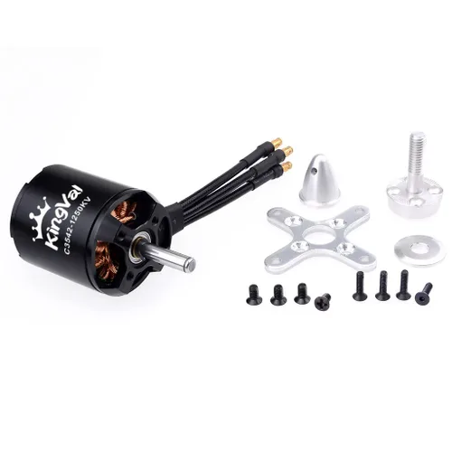 Miniatura 8 de KingVal Motor sin escobillas de repuesto 5045 720KV con kit de tornillos de montaje compatible con planeador de avión RC de ala fija