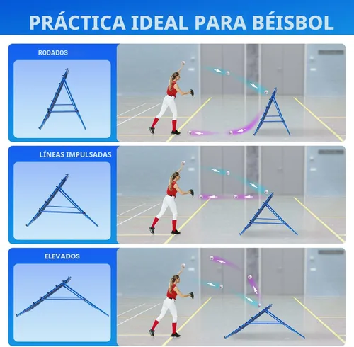 Miniatura 7 de Volleyball Lacrosse Rebound Net Pro, WINTHAI Lacrosse Rebounder for Backyard, 7x4FT/6x4FT/4x4FT Bounce Back Net with Target Strike Zone, Easy Quick