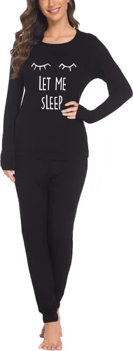 Miniatura 5 de Ekouaer Conjunto de ropa interior térmica de maternidad y lactancia, conjunto de pantalones largos de punto a rayas, capa base superior e inferior