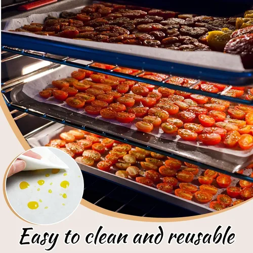 Miniatura 5 de Lincia Juego de 200 bandejas para liofilización, papel pergamino, accesorios de servicio de alimentos precortados con una sola pieza, compatibles