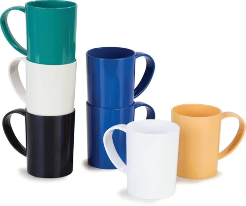 Miniatura 11 de Taza de café Carlisle FoodService Products de plástico con asa grande para buffets, hogar y restaurante, Tritan, 12 onzas, color hueso