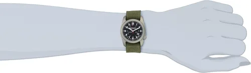 Miniatura 7 de BERTUCCI A-2T Reloj Hombre - Titanio - Correa de Nylon Oliva - Esfera Negra - 12122, Negro -, Deportes